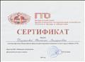 Сертификат участника ГТО Сертификат участника ГТО